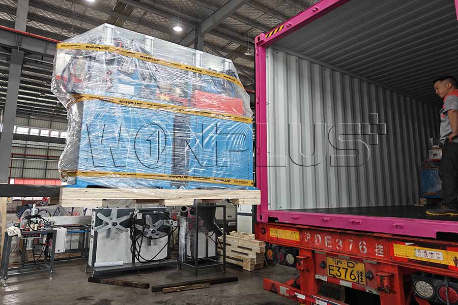 Dây chuyền ép đùn nhựa WONPLUS được vận chuyển đến Indonesia